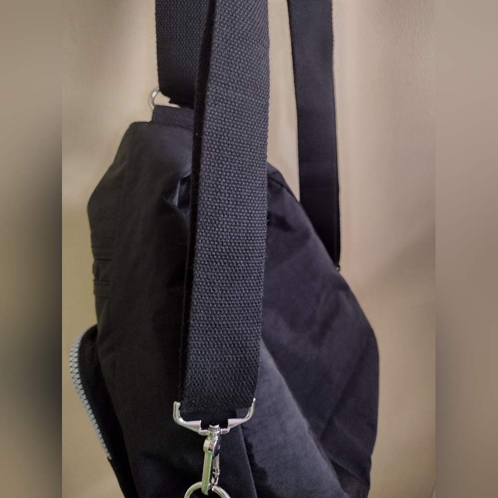 Nylon Hobo Convertible Backpack - Picture 6 of 7